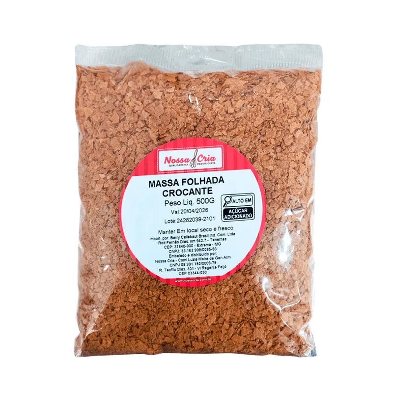 MASSA FOLHADA CROCANTE 500G NOSSA CRIA