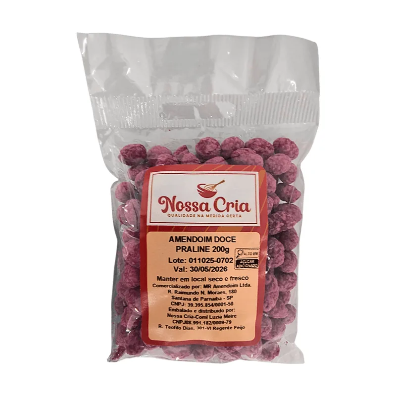 Amendoim Doce Praliné 200G NOSSA CRIA AMENDOIM DOCE PRALINE 200G NOSSA CRIA