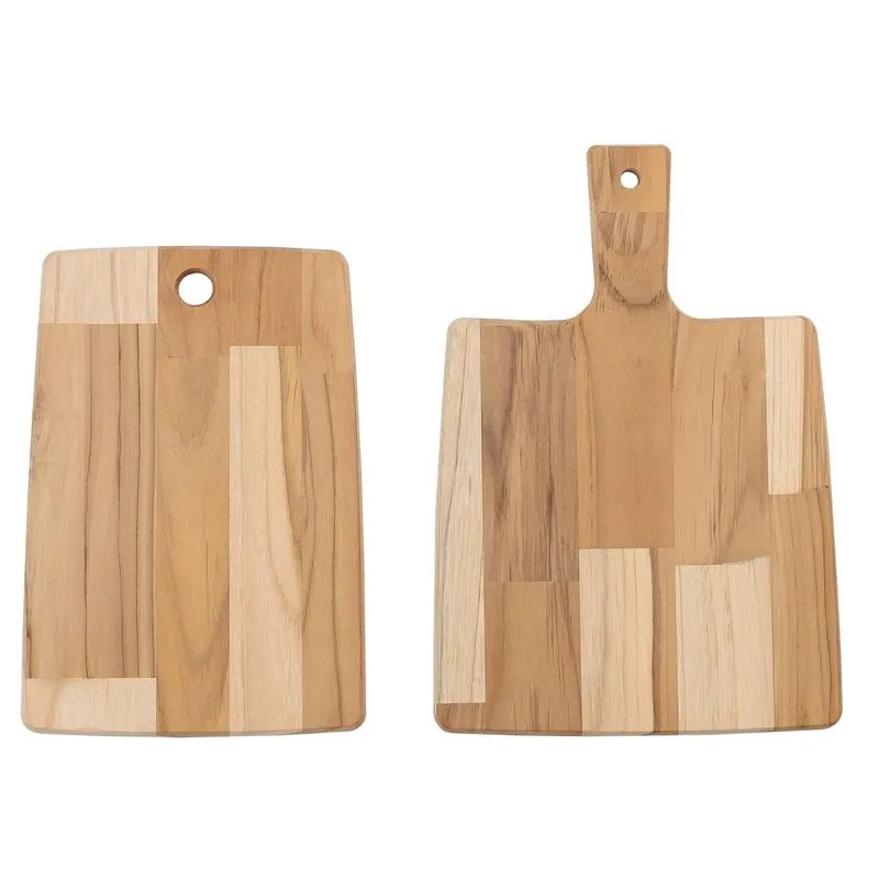 Kit De Tábuas Para Cozinha Tramontina Em Madeira Teca Fsc Com Acabamento Lixado Tramontina