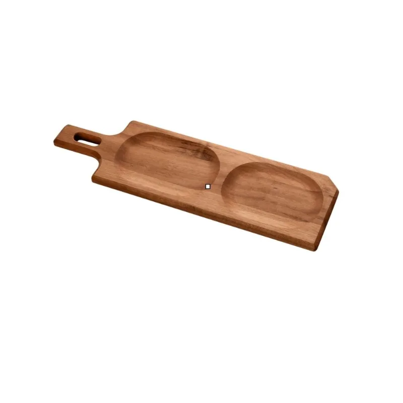 Tábua Retangular Tramontina Churrasco Madeira Muiracatiara Com Cabo Óleo Mineral 48 X 15 Cm - Tramontina