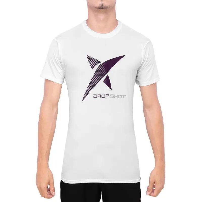 Camiseta Drop Shot Game 2.0 Branca e Roxa G