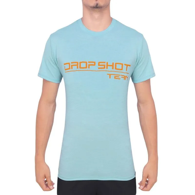 Camiseta Drop Shot Team 3.0 Azul Claro e Laranja GGG