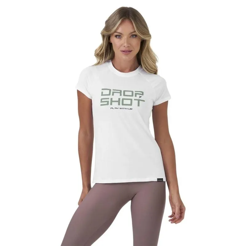 Camiseta Drop Shot Baby Look Enjoy W25 Branca GG
