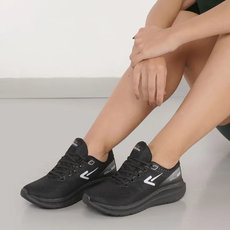 Tênis Esportivo Box200 BX2341 Unissex Preto PRETO/PRATA - 40
