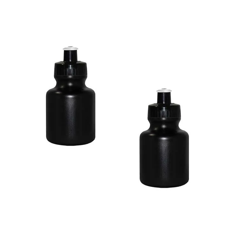 Kit 2 Squeezes 300ml Preto Plástico Premium