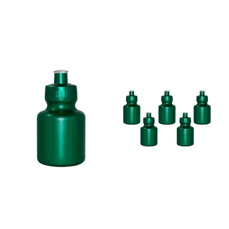 Kit 6 Squeezes 300ml Verde Plástico Premium
