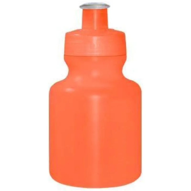 Kit 6 Squeezes 300ml Laranja Neon Plástico Premium