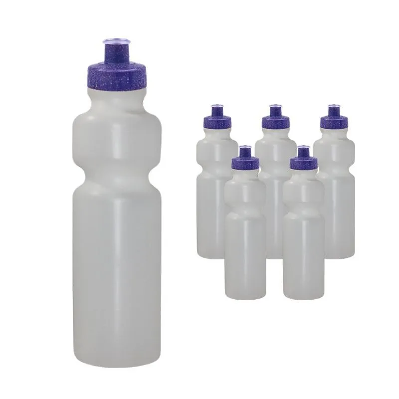 Kit 6 Squeezes 750ml Tampa Fibra Madeira Lilás
