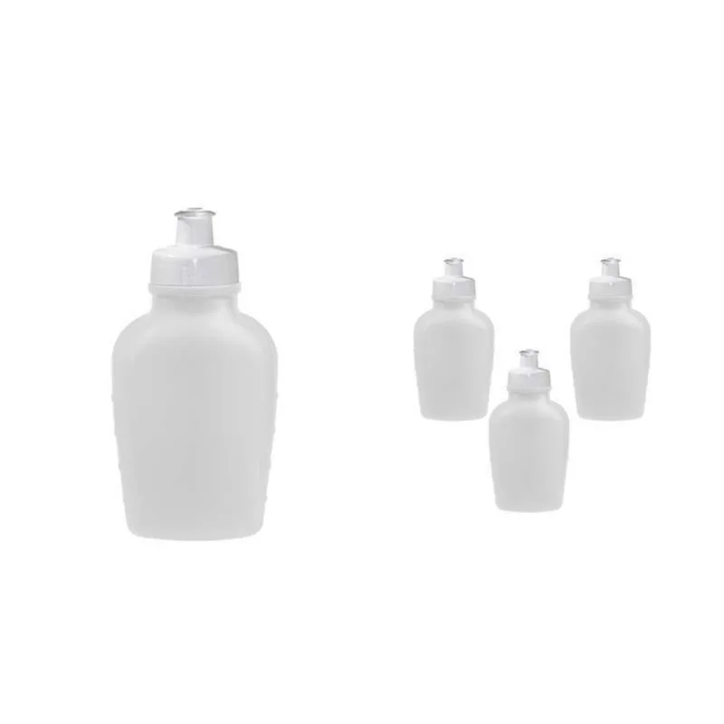 Kit 4 Cantis 500ml Branco Plástico Premium