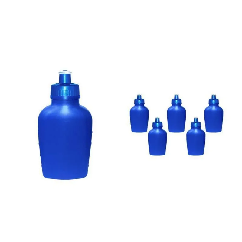 Kit 6 Cantis 500ml Azul Plástico Premium