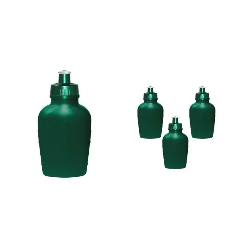Kit 4 Cantis 500ml Verde Plástico Premium