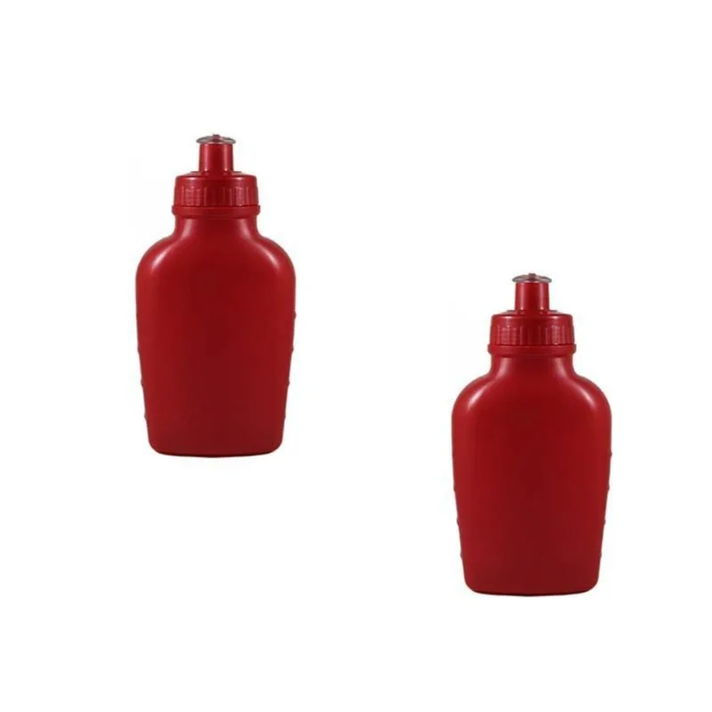 Kit 2 Cantis 500ml Vermelho Plástico Premium
