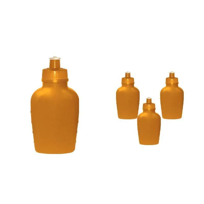 Kit 4 Cantis 500ml Dourado Plástico Premium