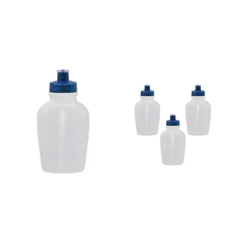 Kit 4 Cantis 500ml Tampa Fibra Madeira Azul