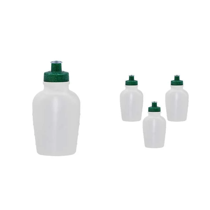 Kit 4 Cantis 500ml Tampa Fibra Madeira Verde