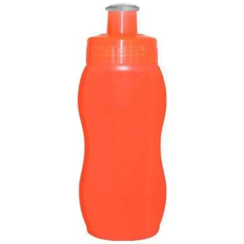 Kit 2 Squeezes Wave 250ml Laranja Neon Plástico Premium
