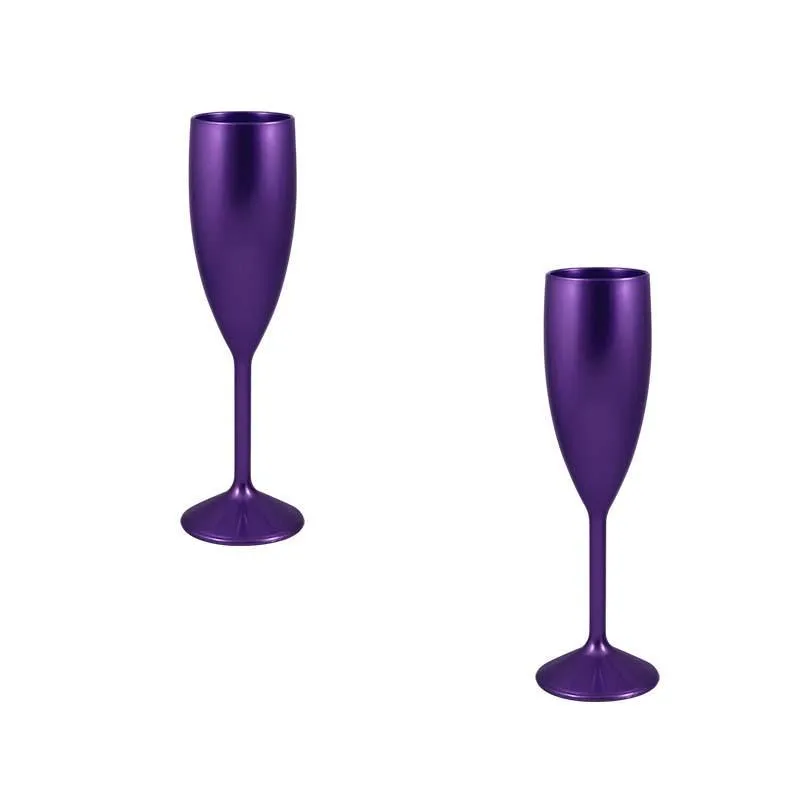 Kit 2 Taças Vip Lilás 180ml Plástico Premium