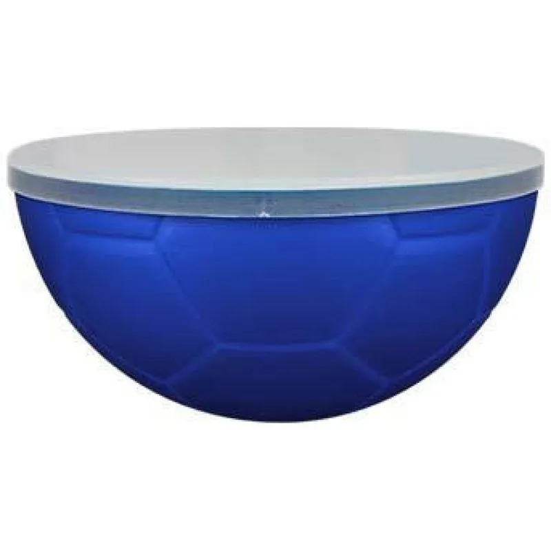 Kit 2 Petisqueira Futebol Tampa Azul 240ml Plástico