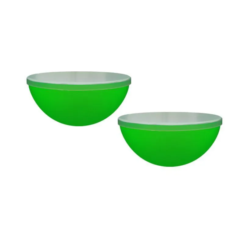 Kit 2 Mini Bowl Tampa Verde Neon 240ml Plástico Premium