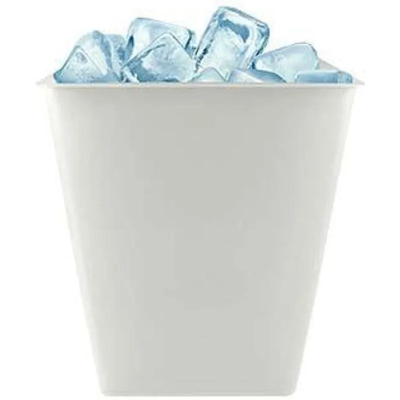 Kit 2 Balde Gelo Branco 2,6l Plástico Premium