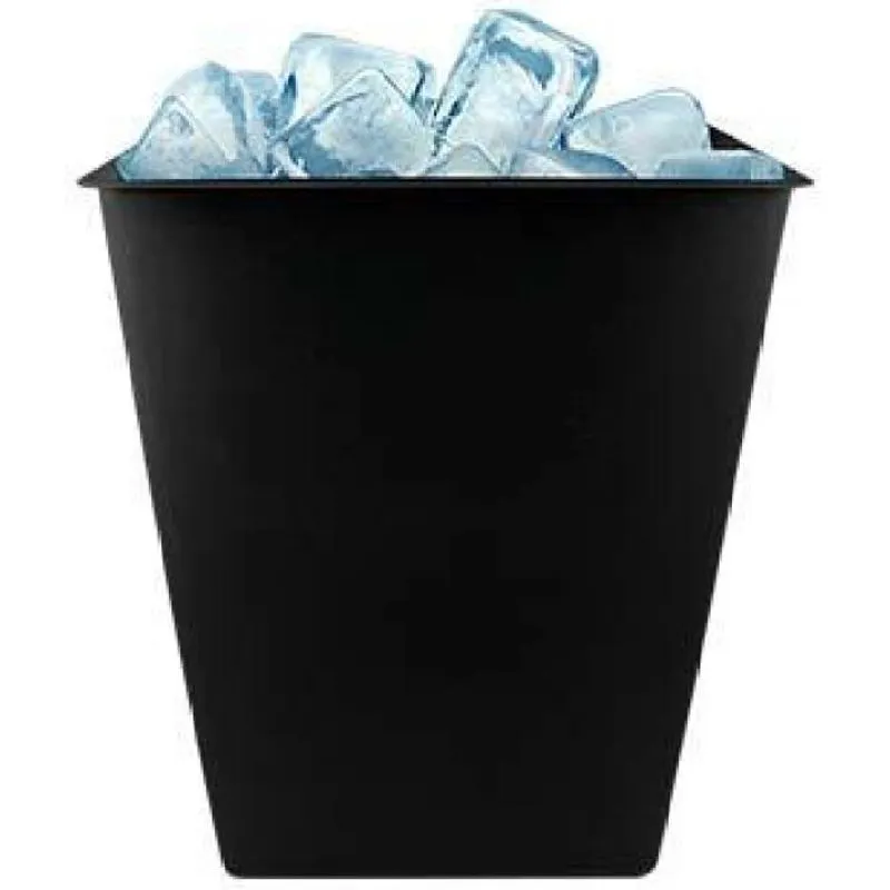Kit 4 Balde Gelo Preto 2,6l Plástico Premium