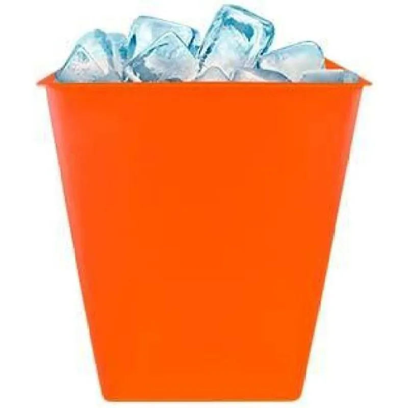 Kit 2 Balde Gelo Alaranjado 2,6l Plástico Premium