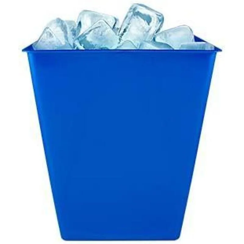 Kit 2 Balde Gelo Azul 2,6l Plástico Premium