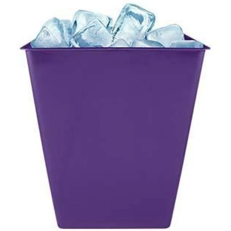 Kit 6 Balde Gelo Lilás 2,6l Plástico Premium