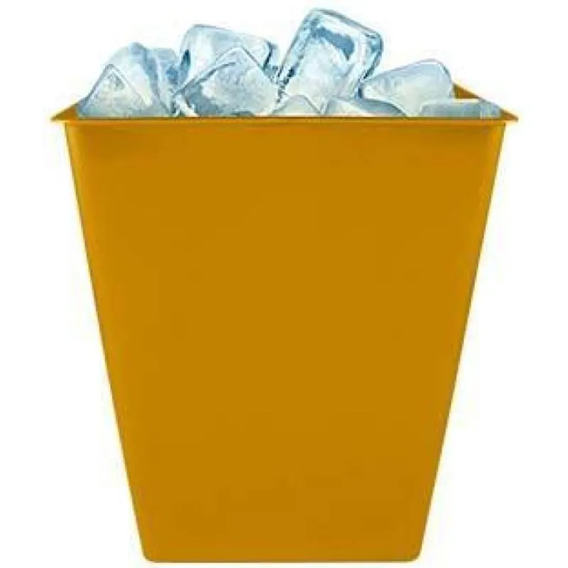Kit 4 Balde Gelo Dourado 2,6l Plástico Premium