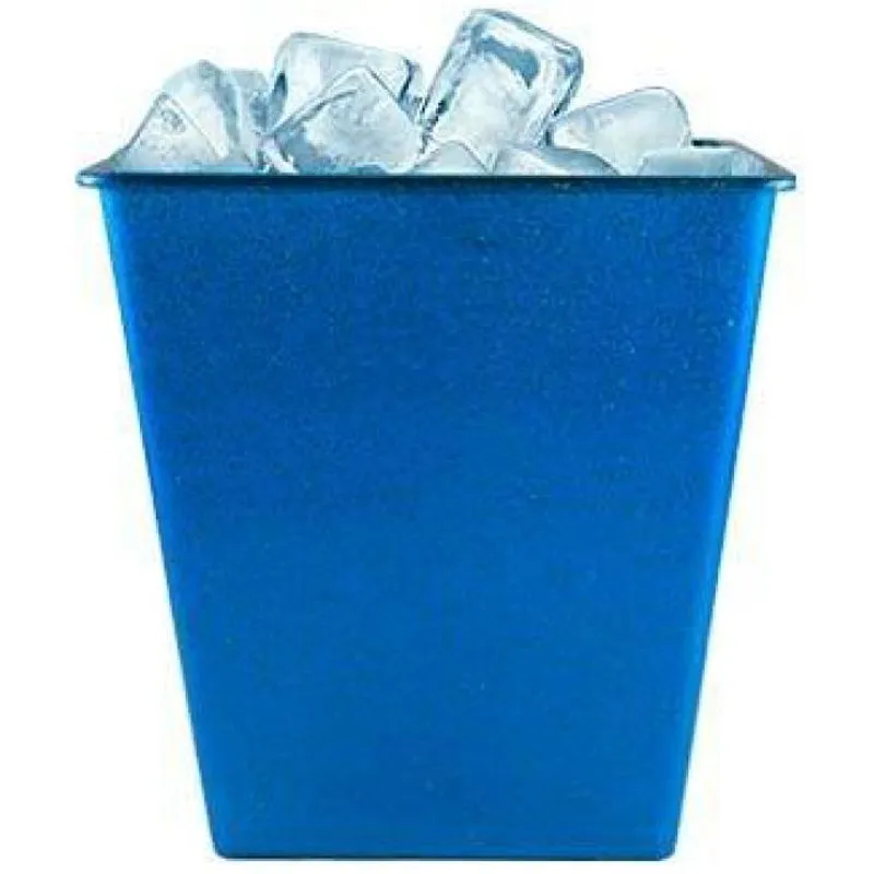 Kit 4 Balde Gelo Fibra Madeira Azul 2,6l