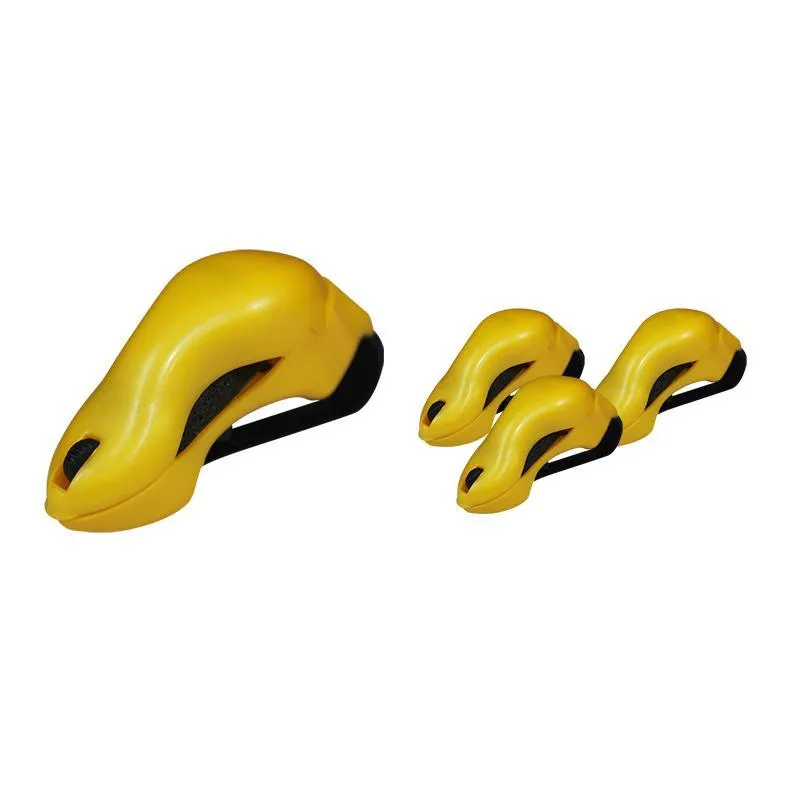 Kit 4 Porta Óculos Amarelo Plástico Premium