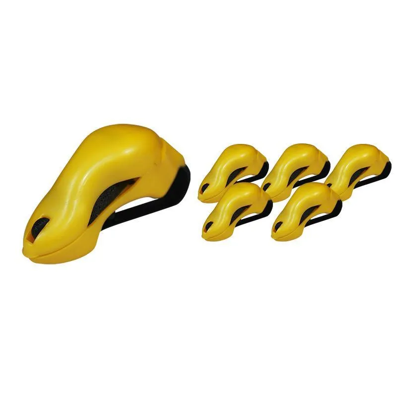 Kit 6 Porta Óculos Amarelo Plástico Premium