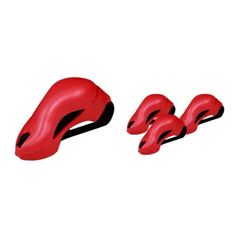 Kit 4 Porta Óculos Vermelho Plástico Premium