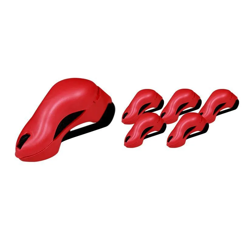 Kit 6 Porta Óculos Vermelho Plástico Premium