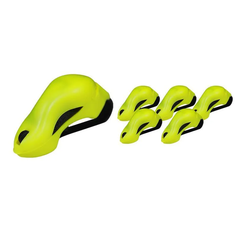 Kit 6 Porta Óculos Amarelo Neon Plástico Premium