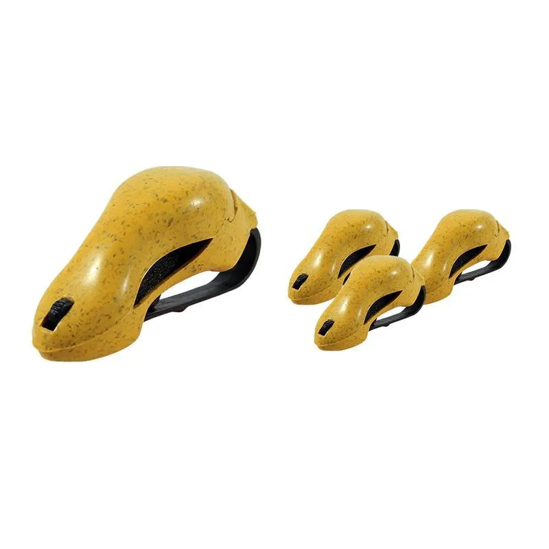 Kit 4 Porta Óculos Fibra Madeira Green Colors Amarelo