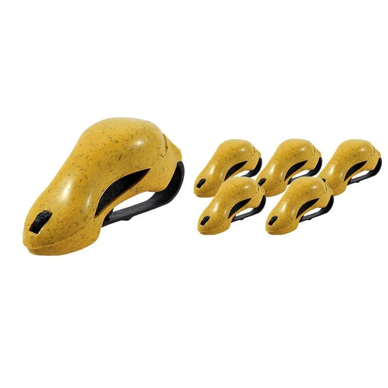 Kit 6 Porta Óculos Fibra Madeira Green Colors Amarelo