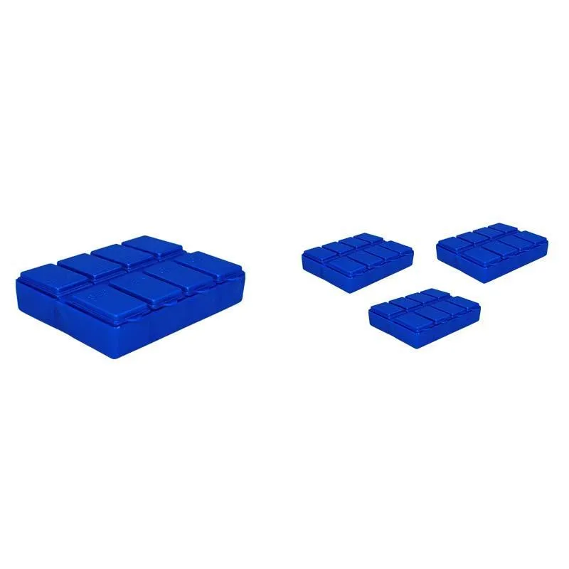 Kit 4 Porta Comprimido Azul Plástico