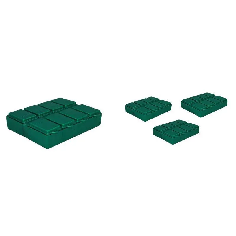 Kit 4 Porta Comprimido Verde Plástico