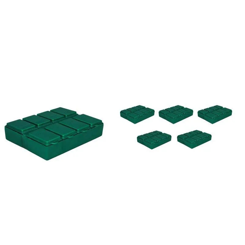Kit 6 Porta Comprimido Verde Plástico