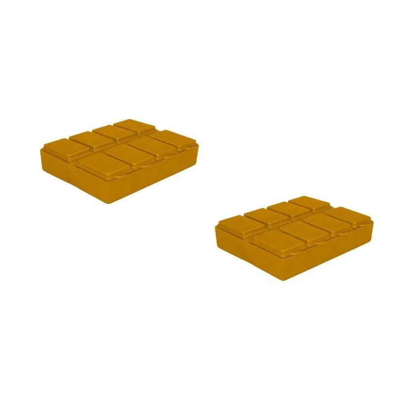 Kit 2 Porta Comprimido Dourado Plástico