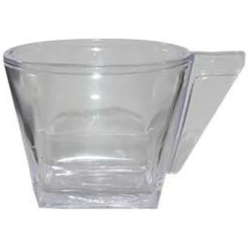 Kit 2 Xícara Cristal Transparente 50ml Plástico