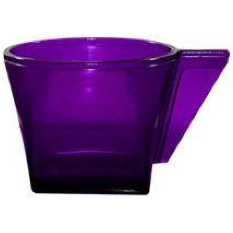 Kit 6 Xícara Cristal Lilás 50ml Plástico