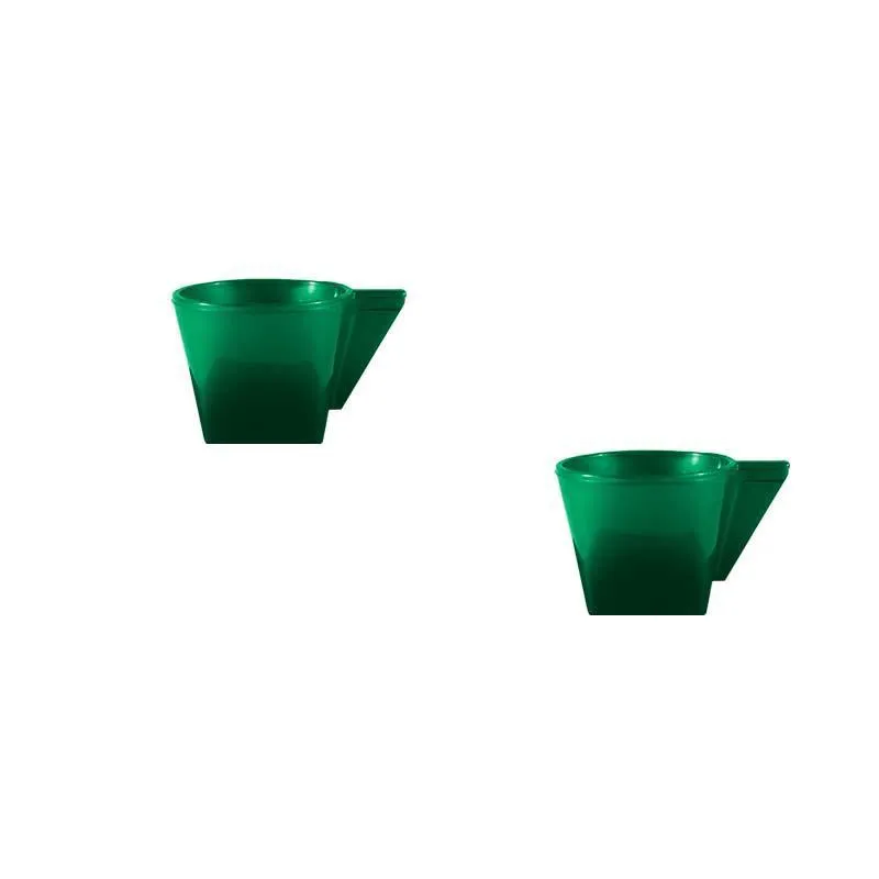 Kit 2 Xícara Verde 50Ml Plástico