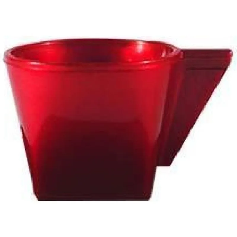 Kit 4 Xícara Vermelho 50ml Plástico