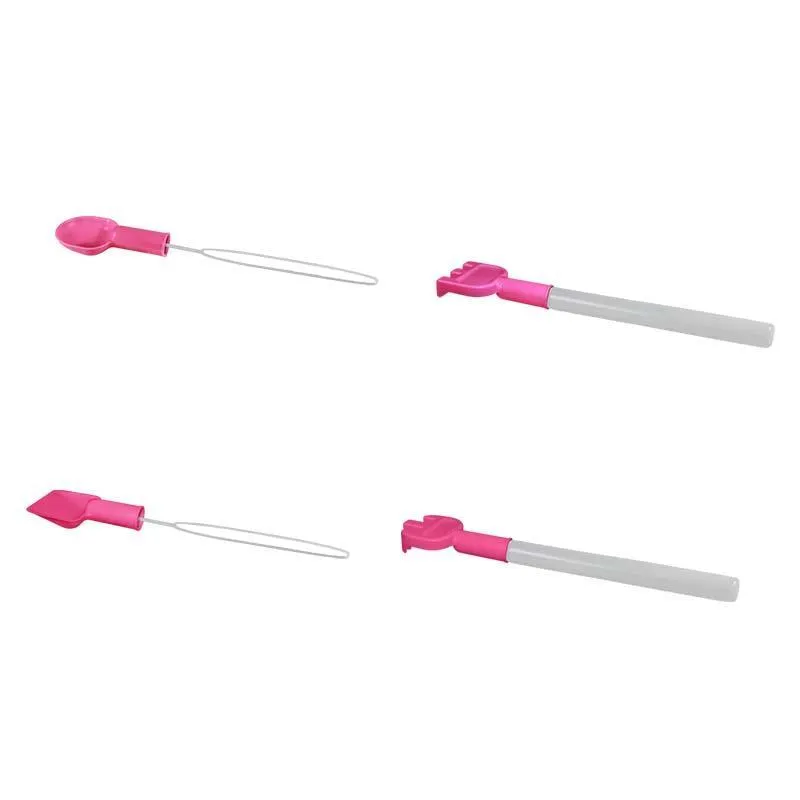 Kit 4 Bolhão De Sabão Praia Rosa Neon Plástico