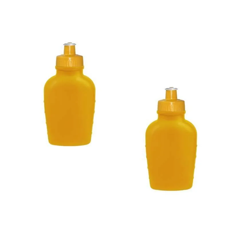 Kit 2 Cantis 500ml Amarelo Plástico Premium Fg
