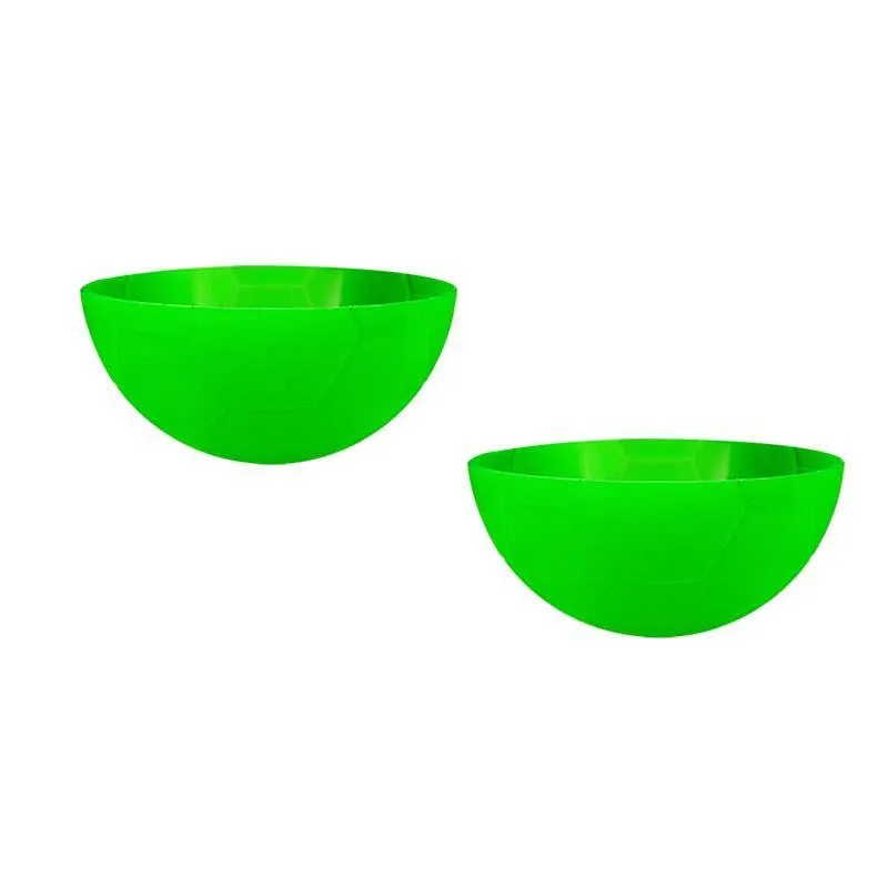 Kit 2 Petisqueira Futebol Verde Neon 240ml Plástico Fg