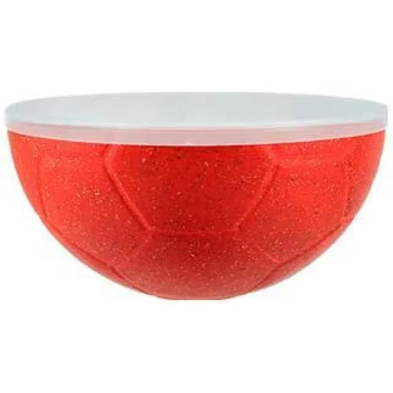 Kit 2 Petisqueira Futeboltampa Fibra Madeira Vermelho 240ml