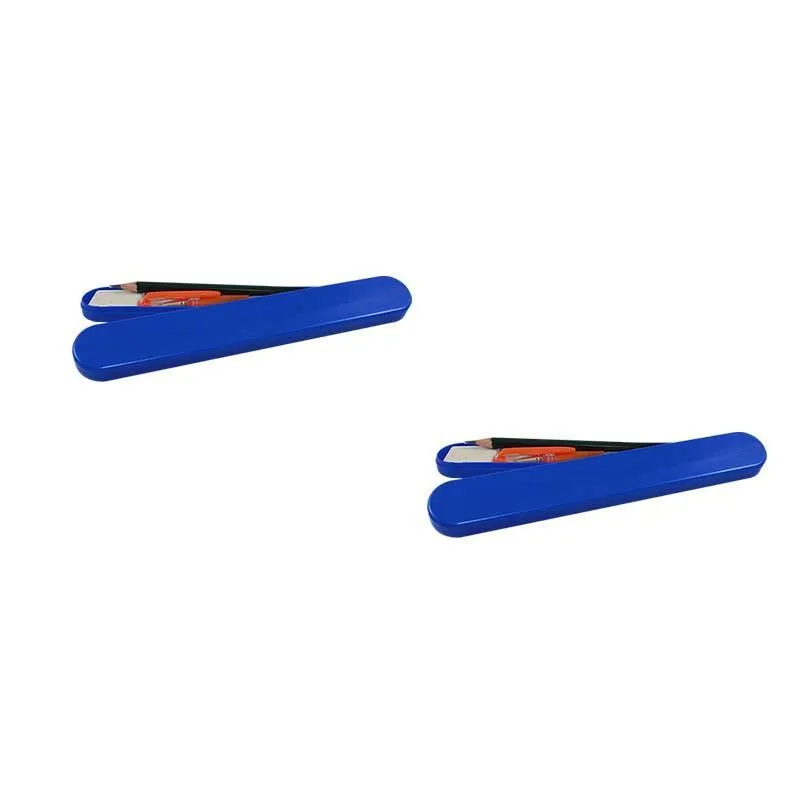 Kit 2 Mini Estojo Azul Plástico Fg